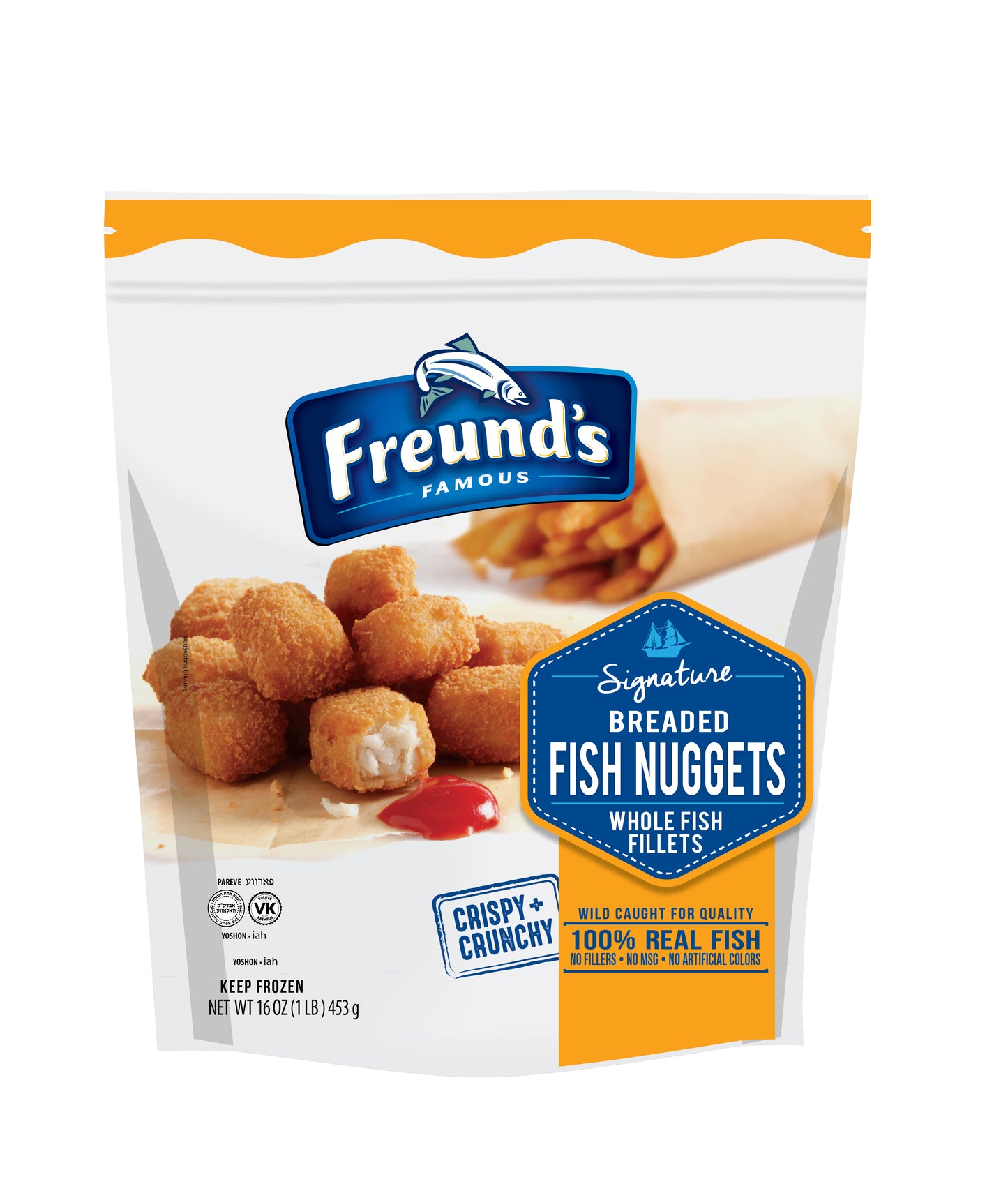 Fish Nuggets Breaded (Frozen)