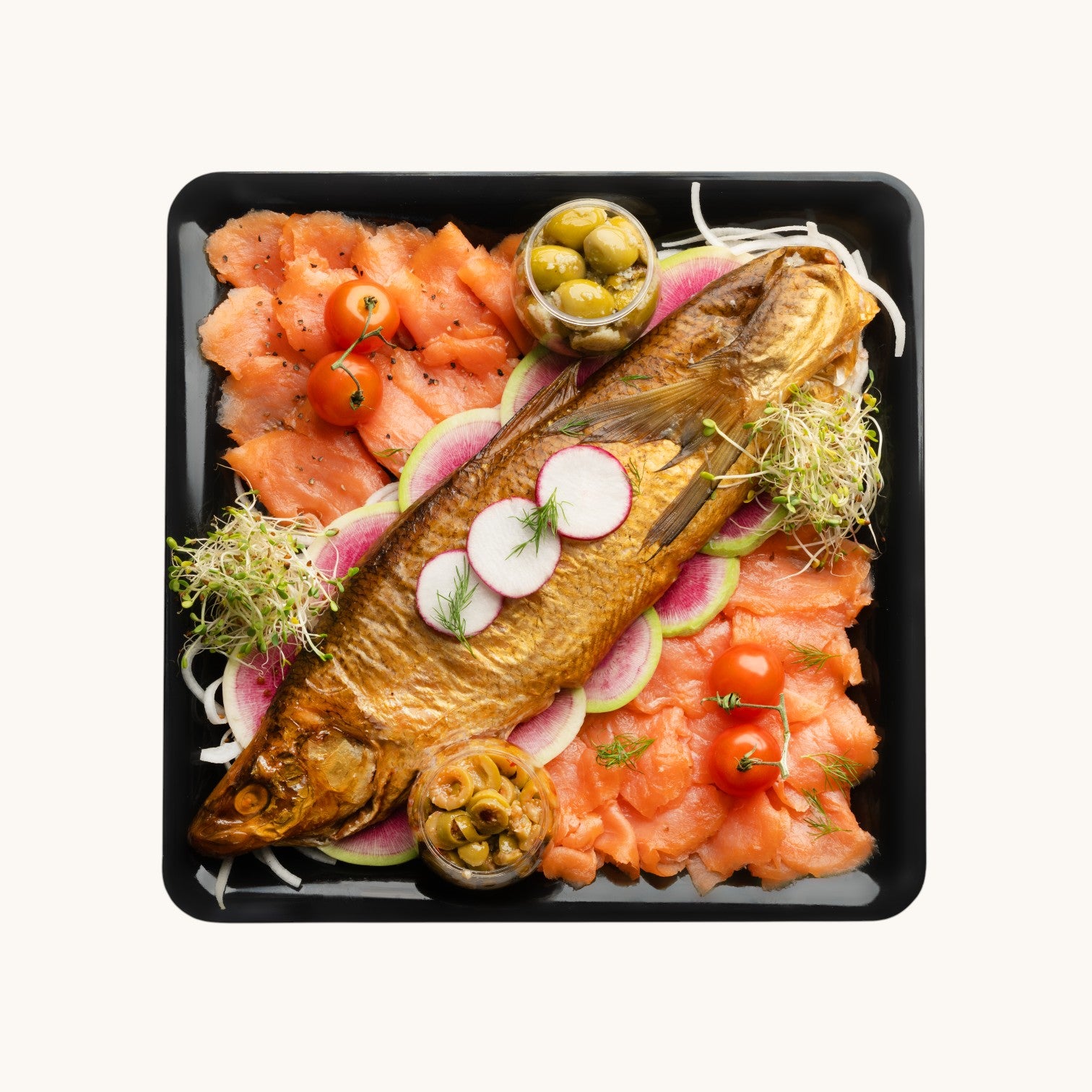 Lox And Smoked White Fish Platter