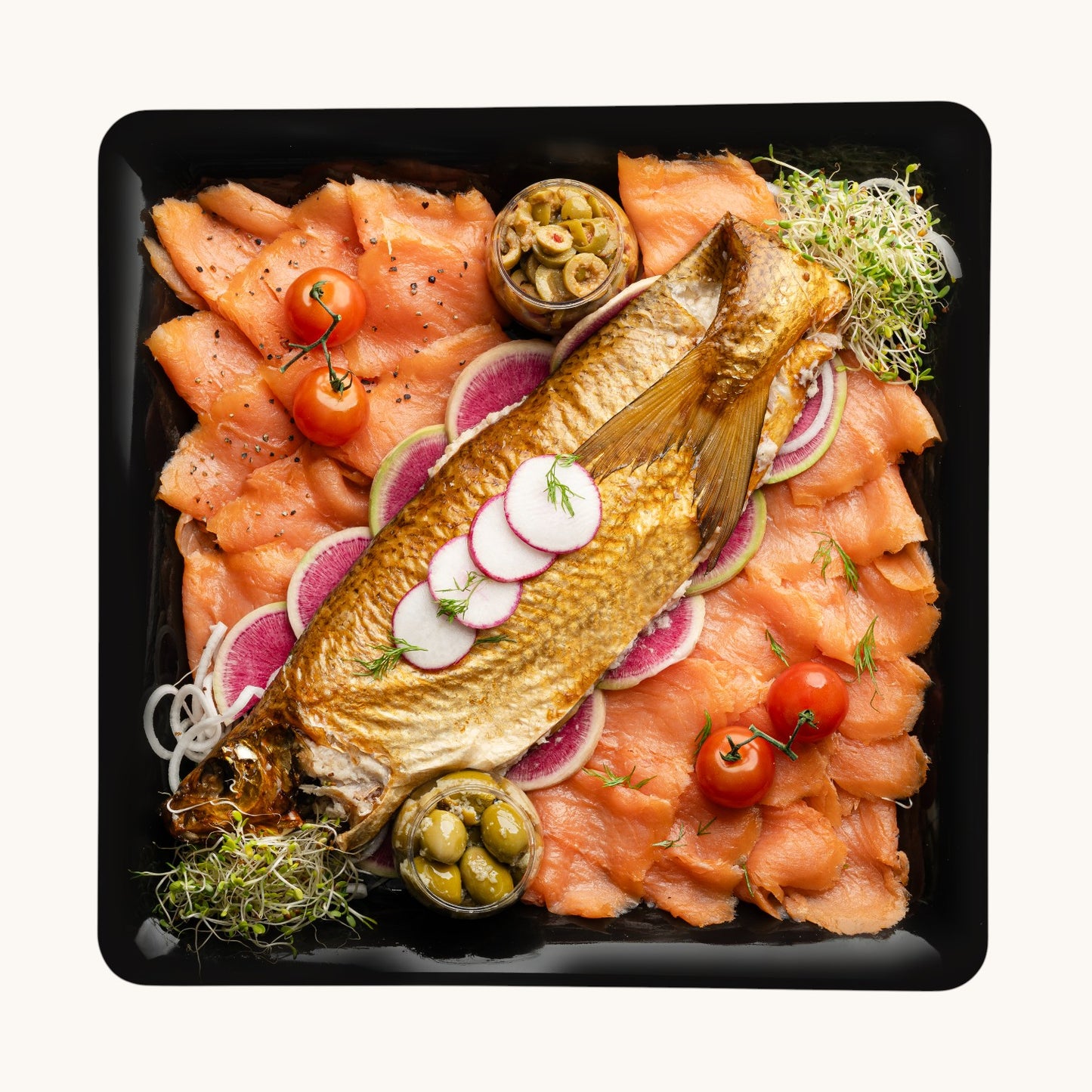 Lox And Smoked White Fish Platter