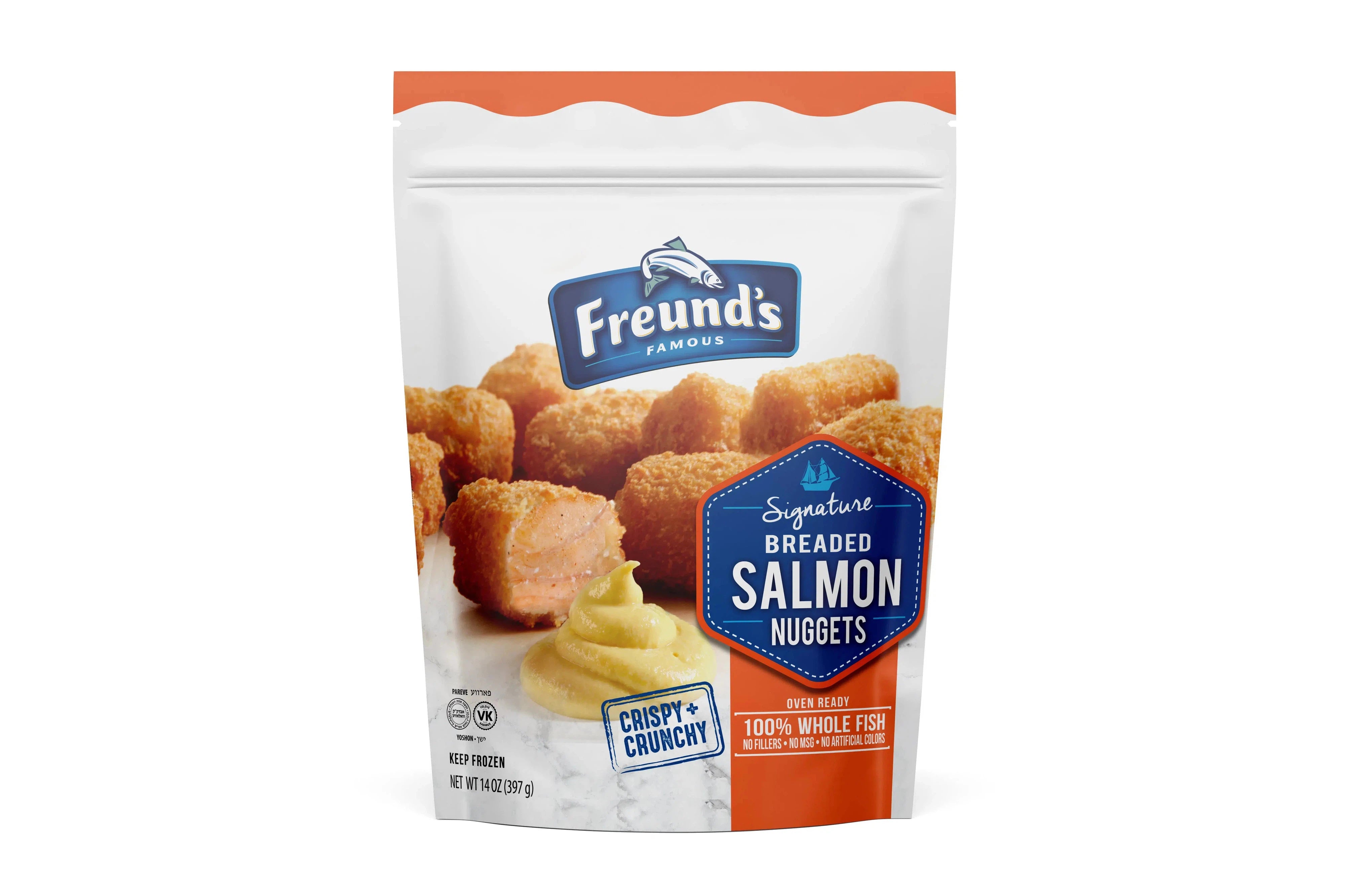 Salmon Nuggets Breaded (Frozen)